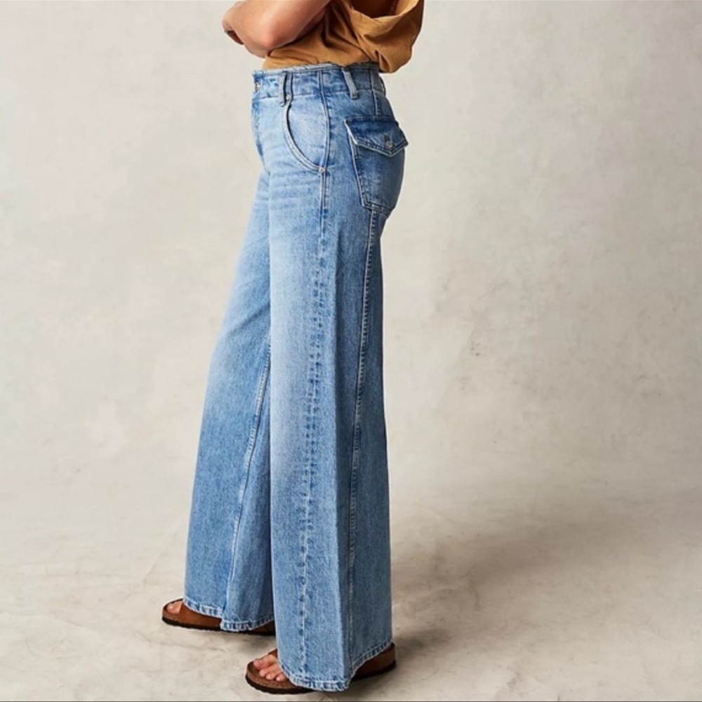 Free People ‘The Harlow’ Mid Rise Jeans Size 25